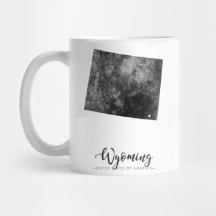 Wyoming state map Mug